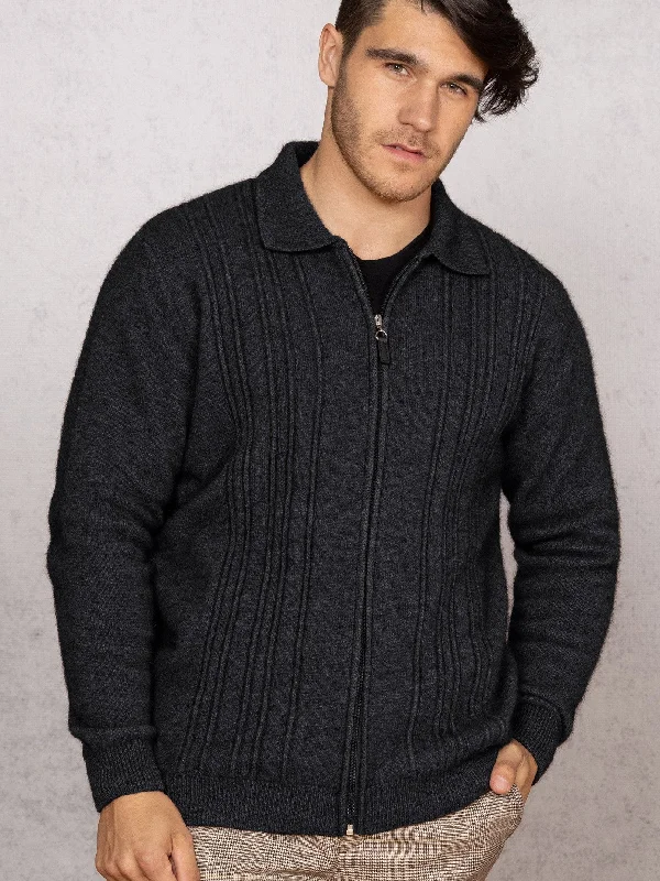 Men's Sweaters in Earthy TonesNoble Wilde W22 Zip Through Sweater