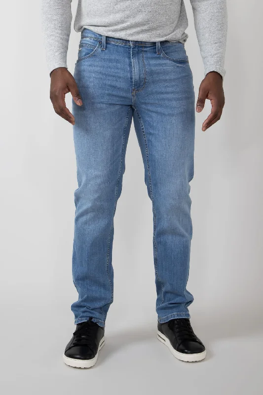 Flexible Stretch Men's JeansBlend Rock Fit Jeans for Men in Light Denim | 700069-76103