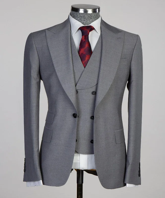 Men's Fashion Grey Slim Fit Suit