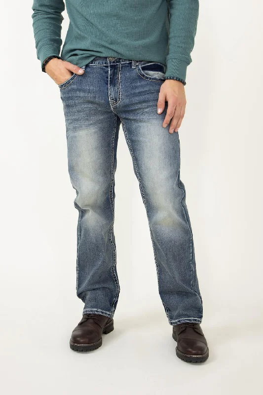 Inexpensive Men's JeansTrue Luck Barnett Straight Jeans for Men | TL22031404