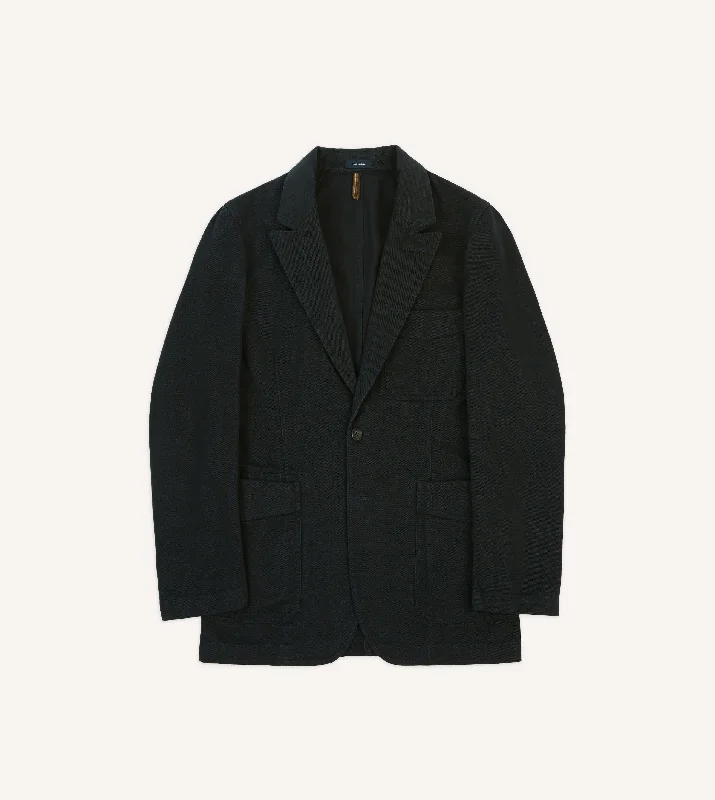 Drake's by A. Levine Black Cotton Games Blazer Mk. II