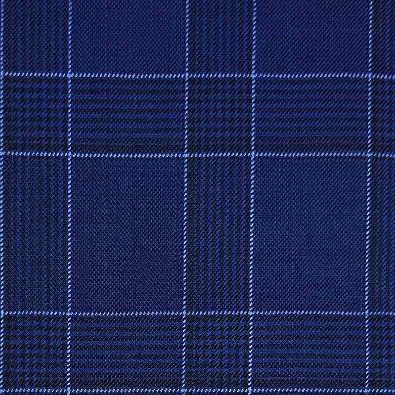 Navy Blue With Sky Blue Plaid