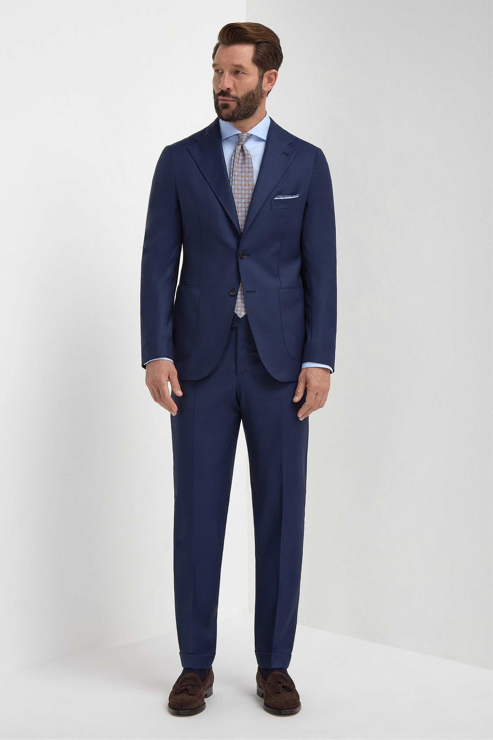 Blue birdseye suit - Made in Italy