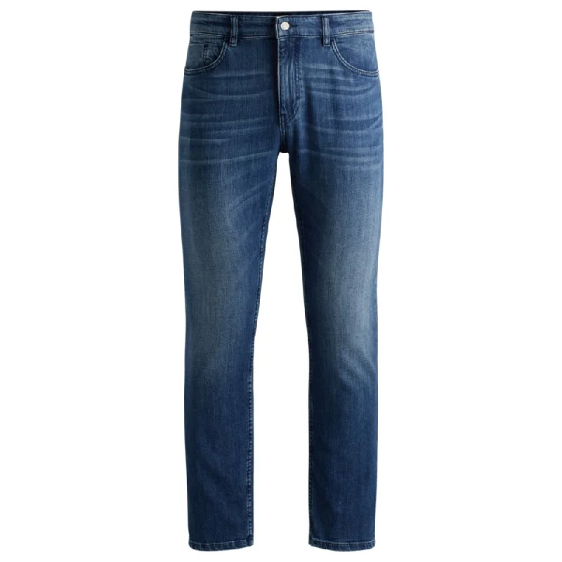 Latest Men's Jeans TrendsSlim-fit jeans in blue mechanical-stretch denim