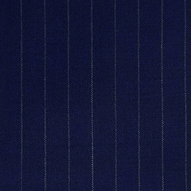 Denim Blue Pinstripes