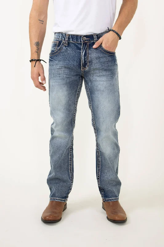 Authentic Raw Denim Men's JeansTrue Luck Arlington Bootcut Stretch Jeans for Men | TL17150019