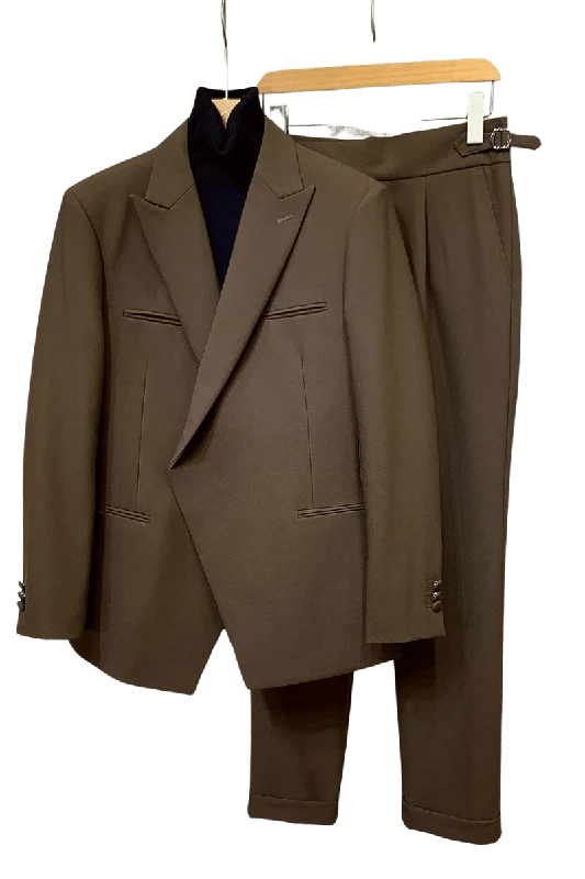 Brown 1-Button Premium Slim Fit Suit