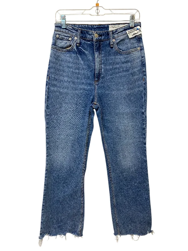 Men's Jeans with a Distressed LookJeans Straight By Rag & Bones Jeans In Blue Denim, Size: 28