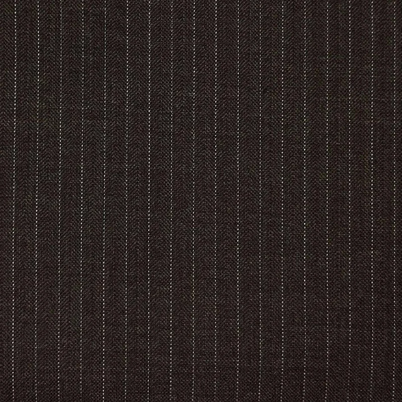 VITALE BARBERIS CANONICO (Revenge Super 150's) - Made In Italy - Chocolate Brown Pinstripes