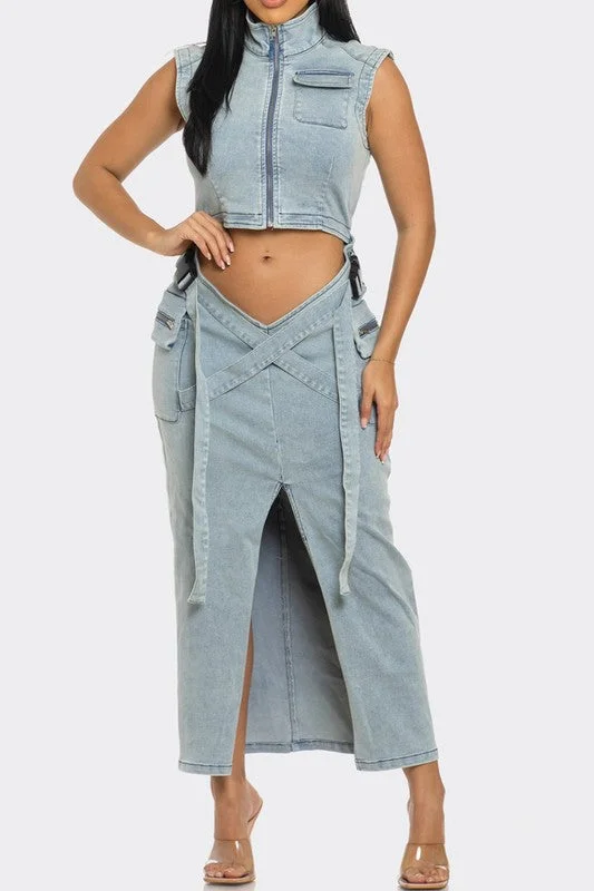 Vintage Men's JeansModern Edge Denim Co-ord Set