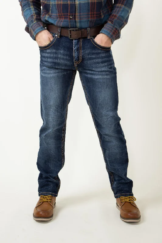 Best Fitting Men's JeansTrue Luck Marc Straight Jeans for Men | TL22032907