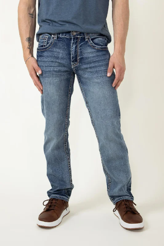 Men's Ripped JeansTrue Luck Holmes Straight Jeans for Men | TL22031402