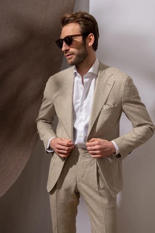 Beige Suit - Made in Italy