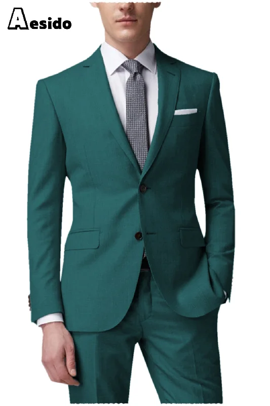 Fashion Single Breasted Notch Lapel Men's Suit (Blazer+Pants)