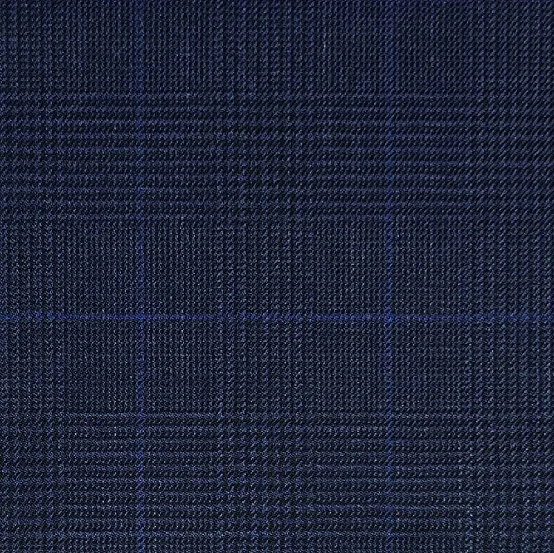 Midnight Steel With Navy Prince Of Wales Glen Plaid