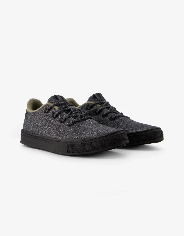 YY Nation Cirro Charcoal/Black Wool Sneaker