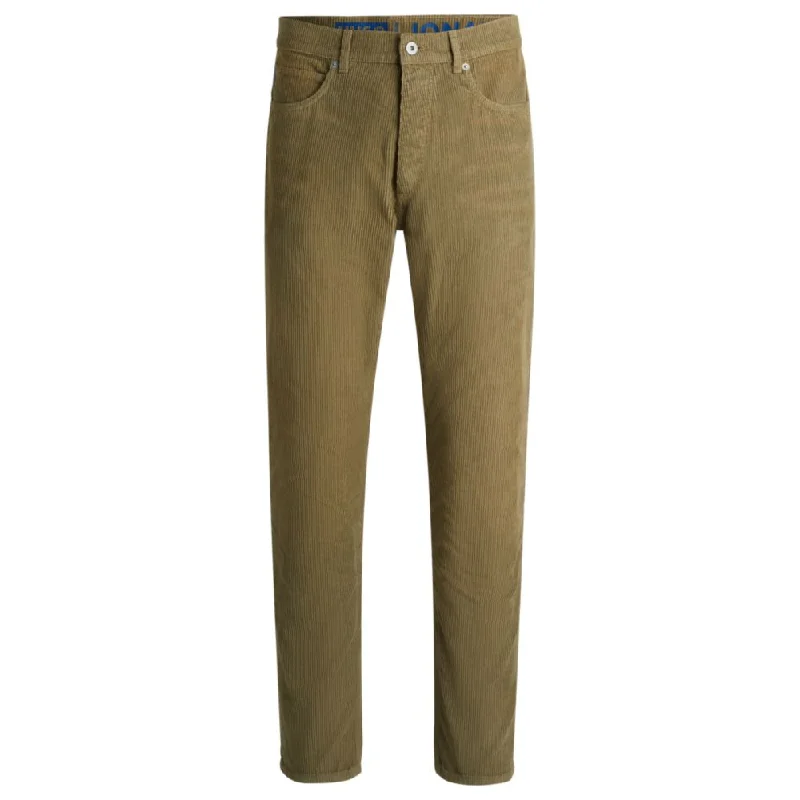 Men's Jeans with a Distressed LookRegular-fit jeans in colored cotton corduroy