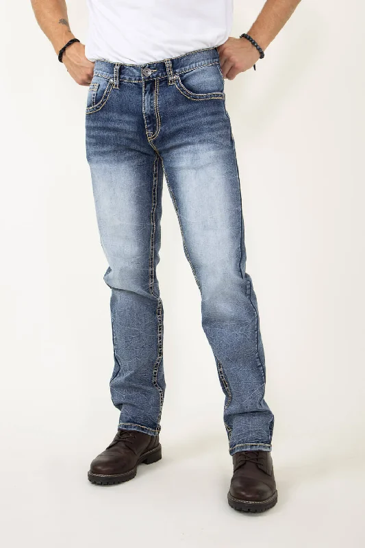 Wide-Leg Men's JeansTrue Luck Hiroki Straight Jeans for Men | TL21092918