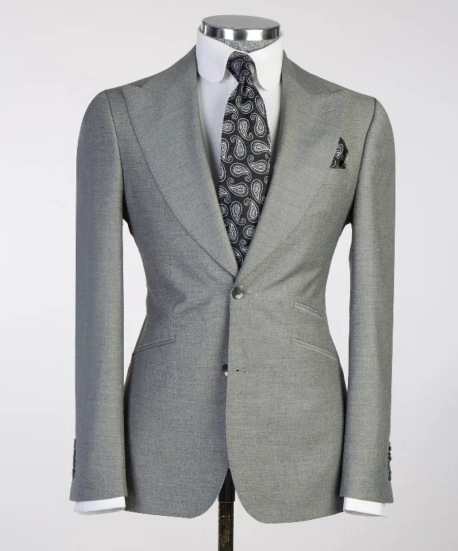 Men's 3 Piece Slim Fit Grey Suit