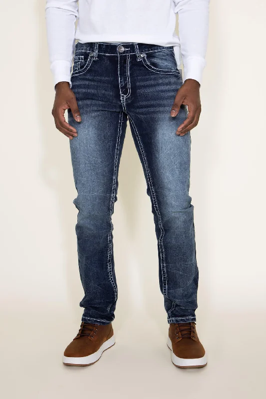 Oversized Men's JeansTrue Luck Baker Straight Jeans for Men | TL19350401