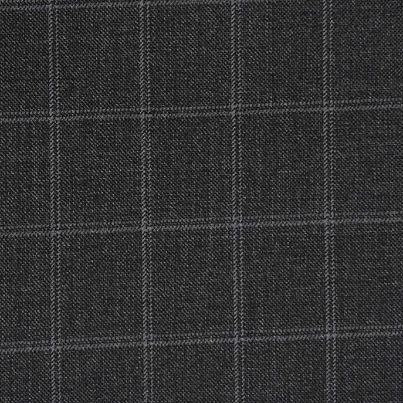 VITALE BARBERIS CANONICO (Revenge Super 150's) - Made In Italy - Dark Grey Grid Check