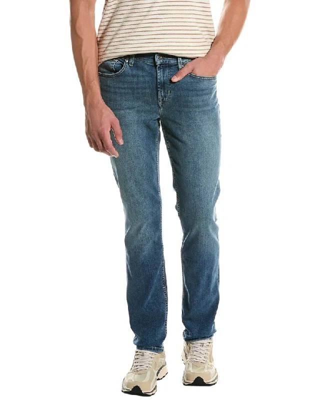 Men's Jeans with Embroidered Logos7 For All Mankind Slimmy Niagara Slim Straight Leg Jean