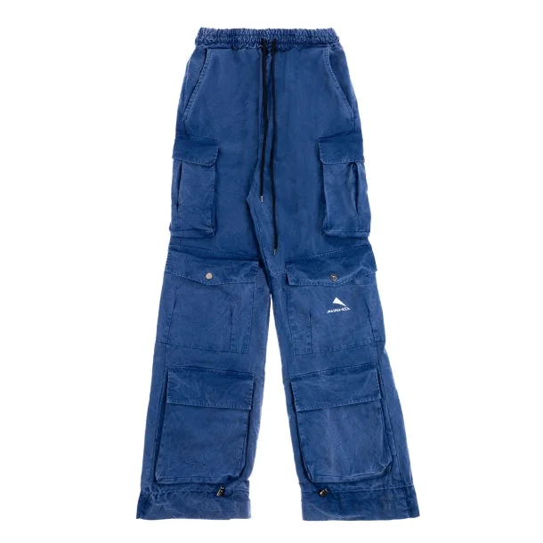 Light Blue Denim Men's JeansSTONE WASHED OVER CARGO PANTS - MKS279_SW588