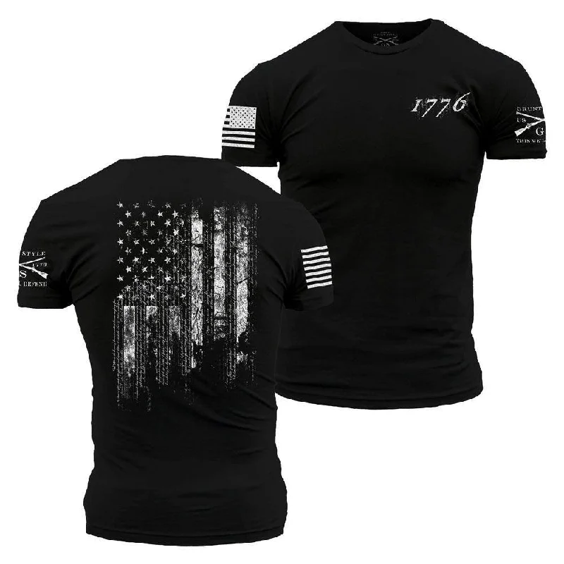 Men's Shirts with Bow Ties1776 Flag T-Shirt - Black