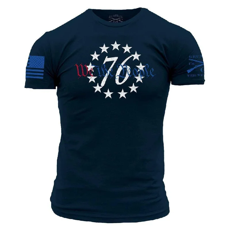 Men's Shirts with Embellished Hemlines76 We The People T-Shirt - Midnight Navy