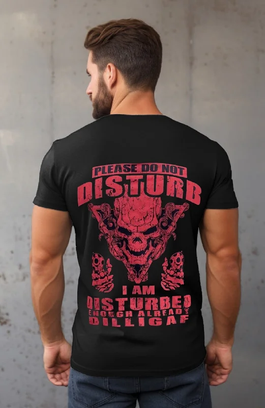 Men's Shirts with Hook-and-Loop ClosuresDisturbed Enough T-Shirt