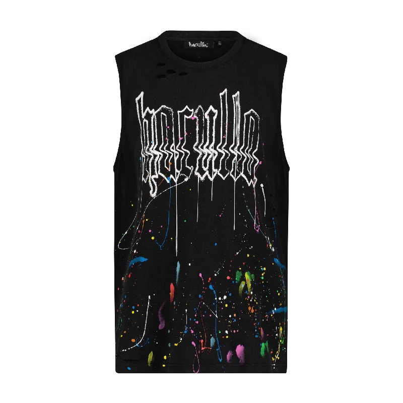 Men's Shirts with French CuffsGLITCHED HACULLA TANK TOP