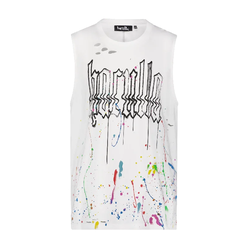 Men's Shirts with Belt LoopsGLITCHED HACULLA TANK TOP