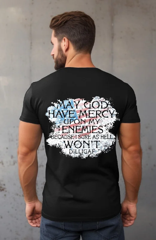 Men's Shirts with Adjustable HemlinesGod have mercy T-shirt