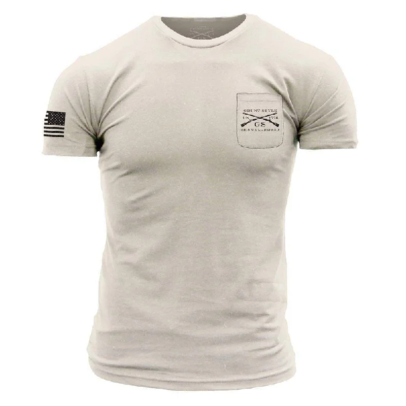 Men's Shirts with Mock NecksBasic Pocket T-Shirt - Sand