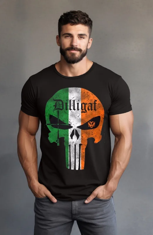 Men's Shirts with Pleated HemlinesKiss my Ass Im Irish Asshole