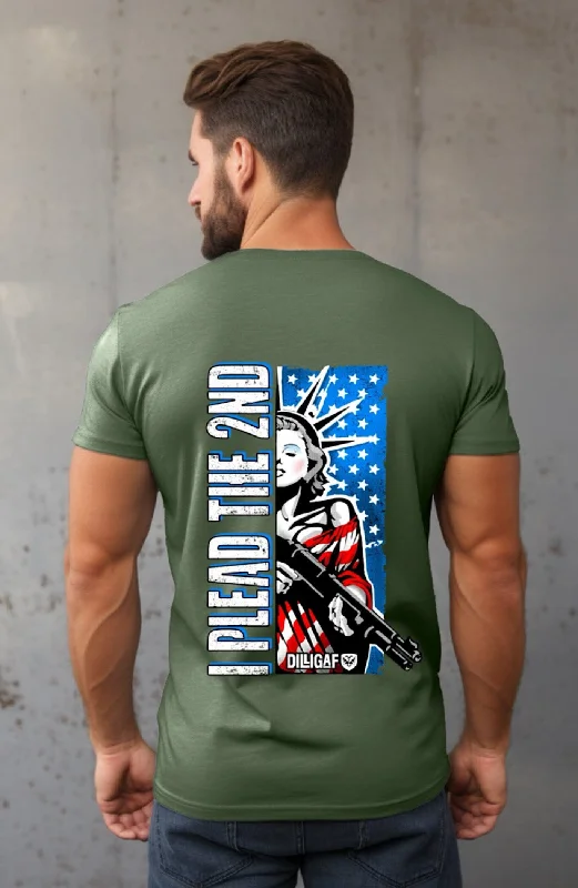 Men's Flowy Shirts for a Relaxed LookLady Liberty Plead the 2nd T-shirt