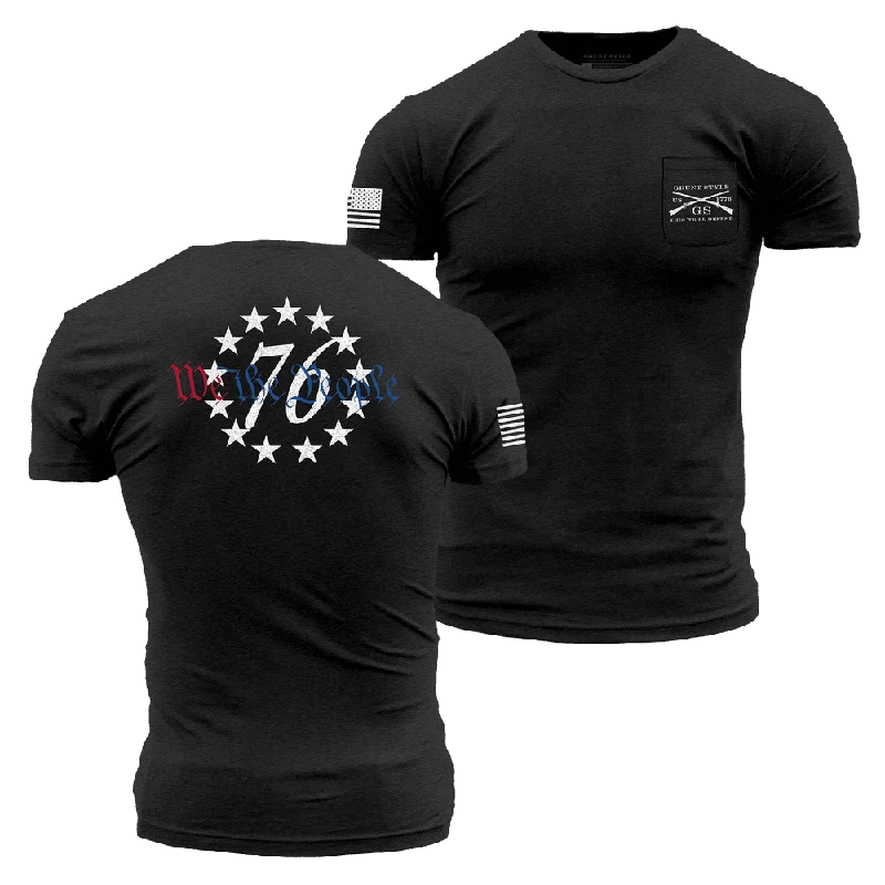 Men's Shirts with Custom Monograms76 We The People Pocket T-Shirt - Black Heather