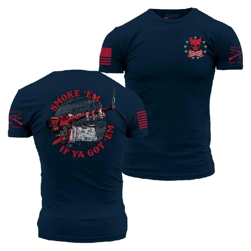 Men's Shirts with Lace-Up HemlinesBarrel Bacon T-Shirt - Midnight Navy