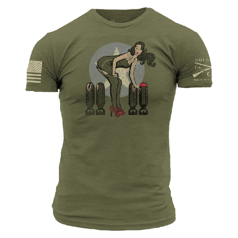 Men's Shirts with Animal PrintsBombs Away T-Shirt - Military Green