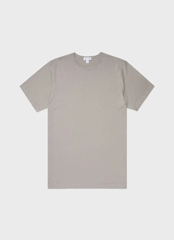 Men's Shirts with Appliquéd SleevesMen's Classic T-shirt in Mid Grey