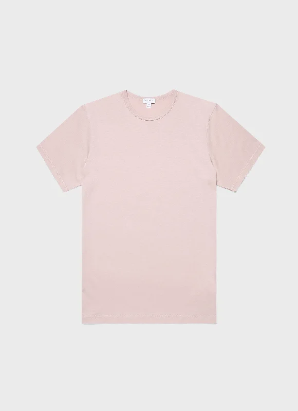 Men's Shirts with Mock NecksMen's Classic T-shirt in Pale Pink