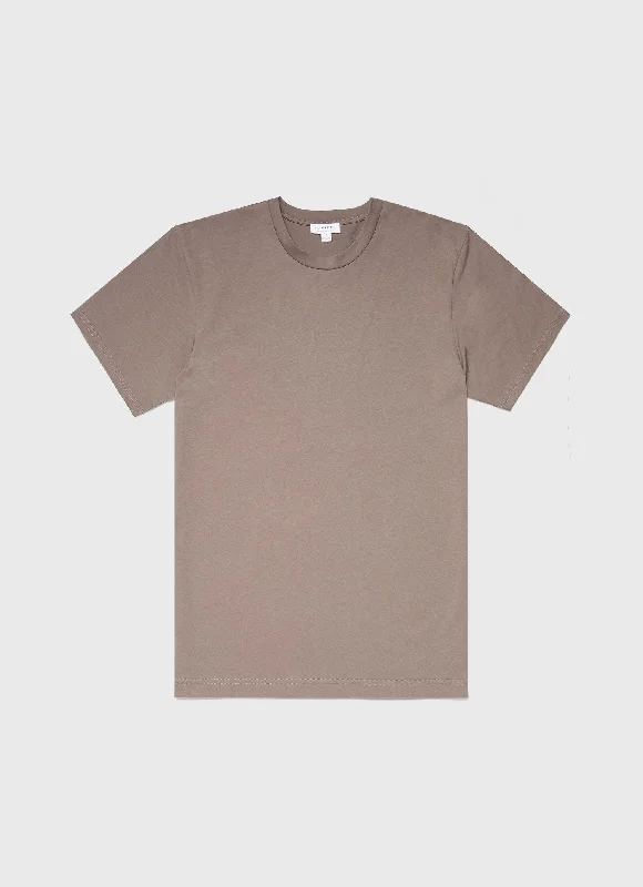 Lightweight Men's Linen ShirtsMen's Riviera Midweight T-shirt in Cedar