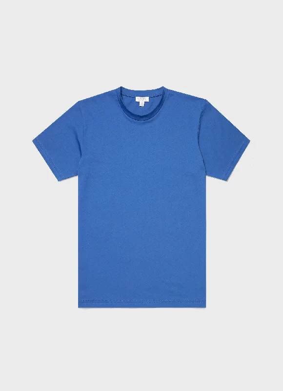 Men's Shirts with Adjustable HemlinesMen's Riviera Midweight T-shirt in French Blue