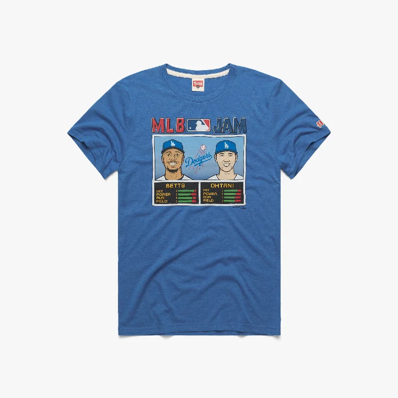 Men's Shirts with CollarsMLB Jam Dodgers Betts and Ohtani