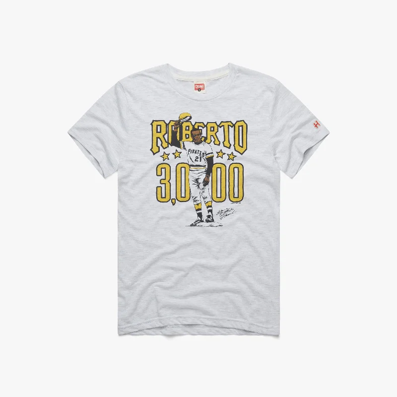 Men's Shirts with Patchwork SleevesPirates Roberto Clemente 3,000