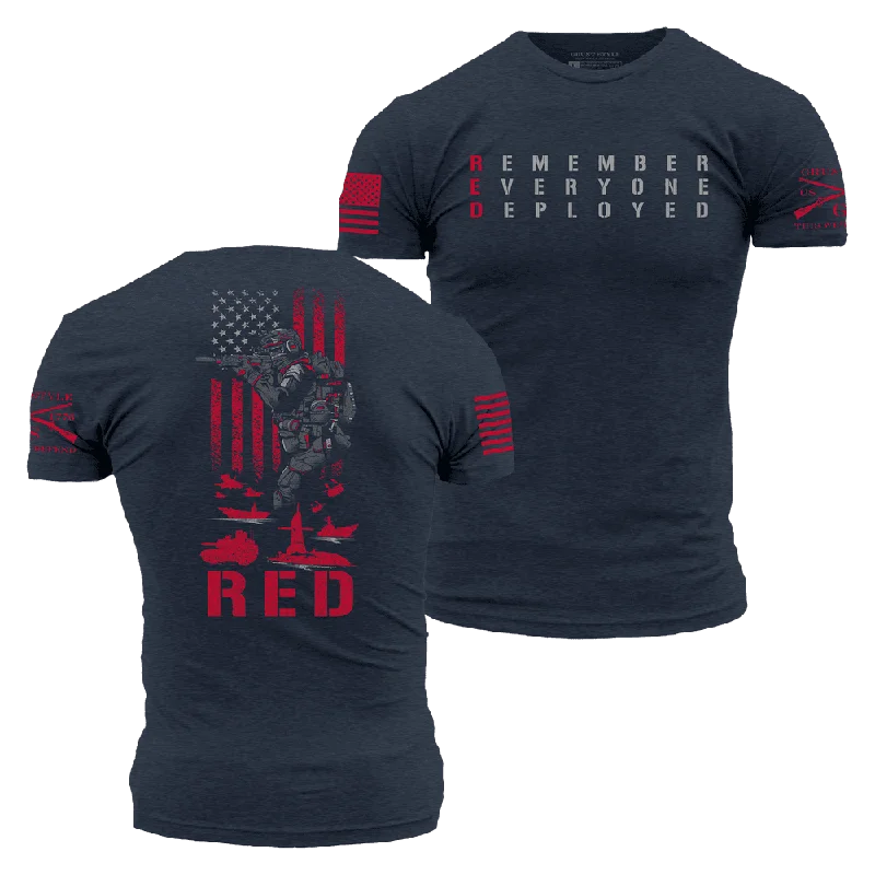 Men's Casual Shirts for Everyday WearRED Friday T-Shirt - Midnight Navy