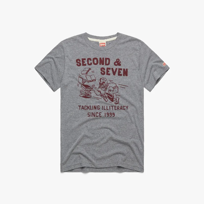 Men's Shirts with Appliquéd SleevesSecond And Seven Tackling Illiteracy