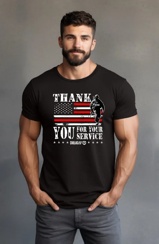 Durable Men's Work ShirtsThank You For Your Service T-Shirt