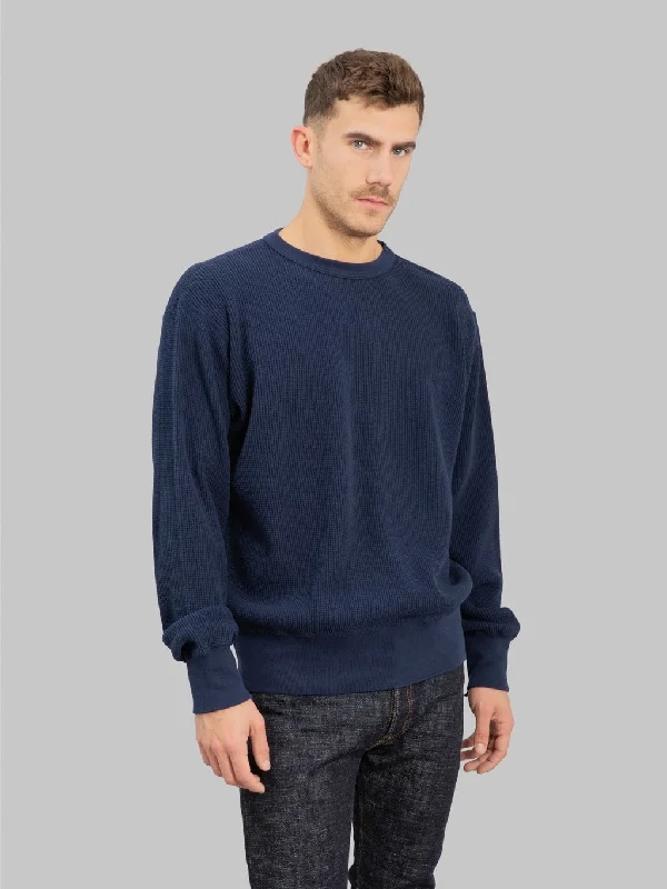 Men's Shirts with Ruffled HemlinesWhitesville Thermal T-Shirt Navy