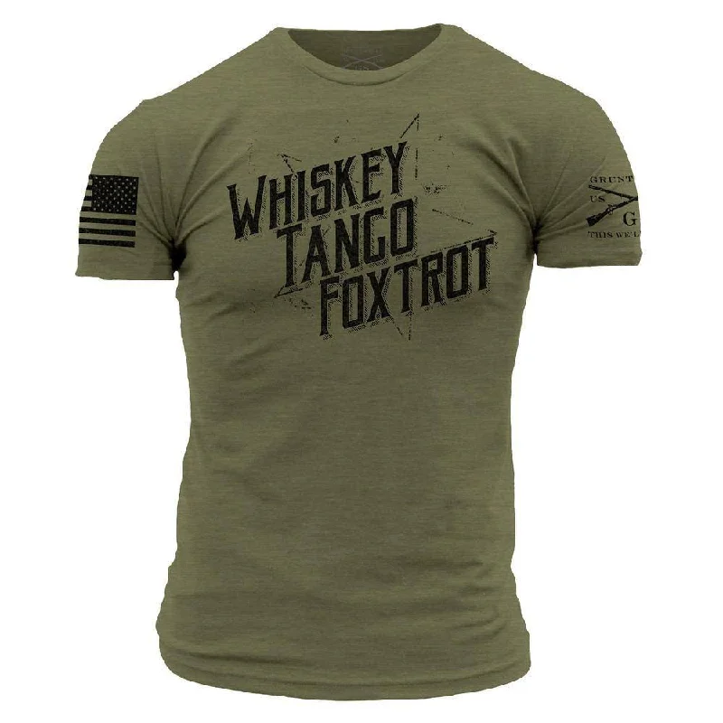 Men's Unique and Designer TopsWTF II T-Shirt - Military Green